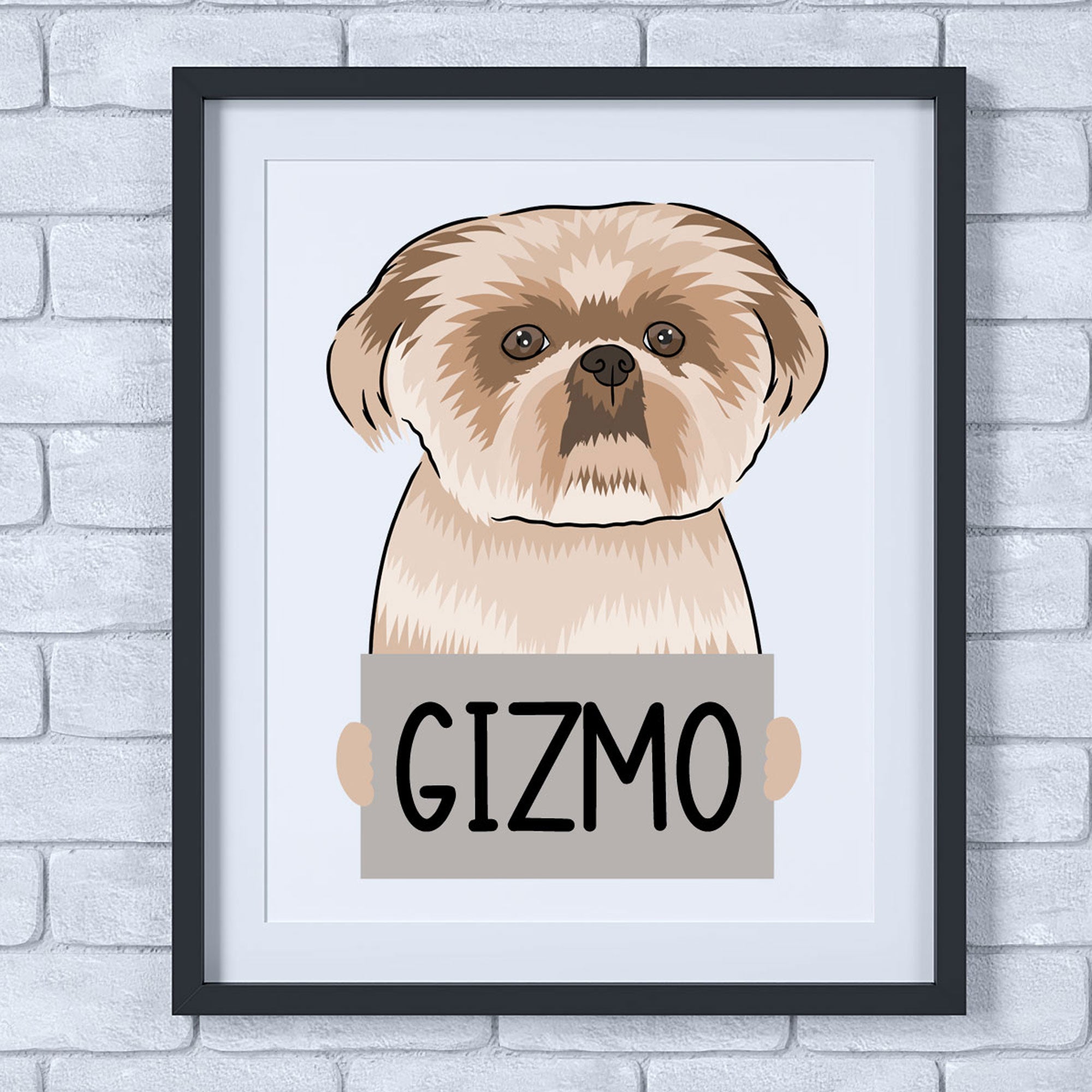 Shih Tzu, folded book art, birthday selling gift