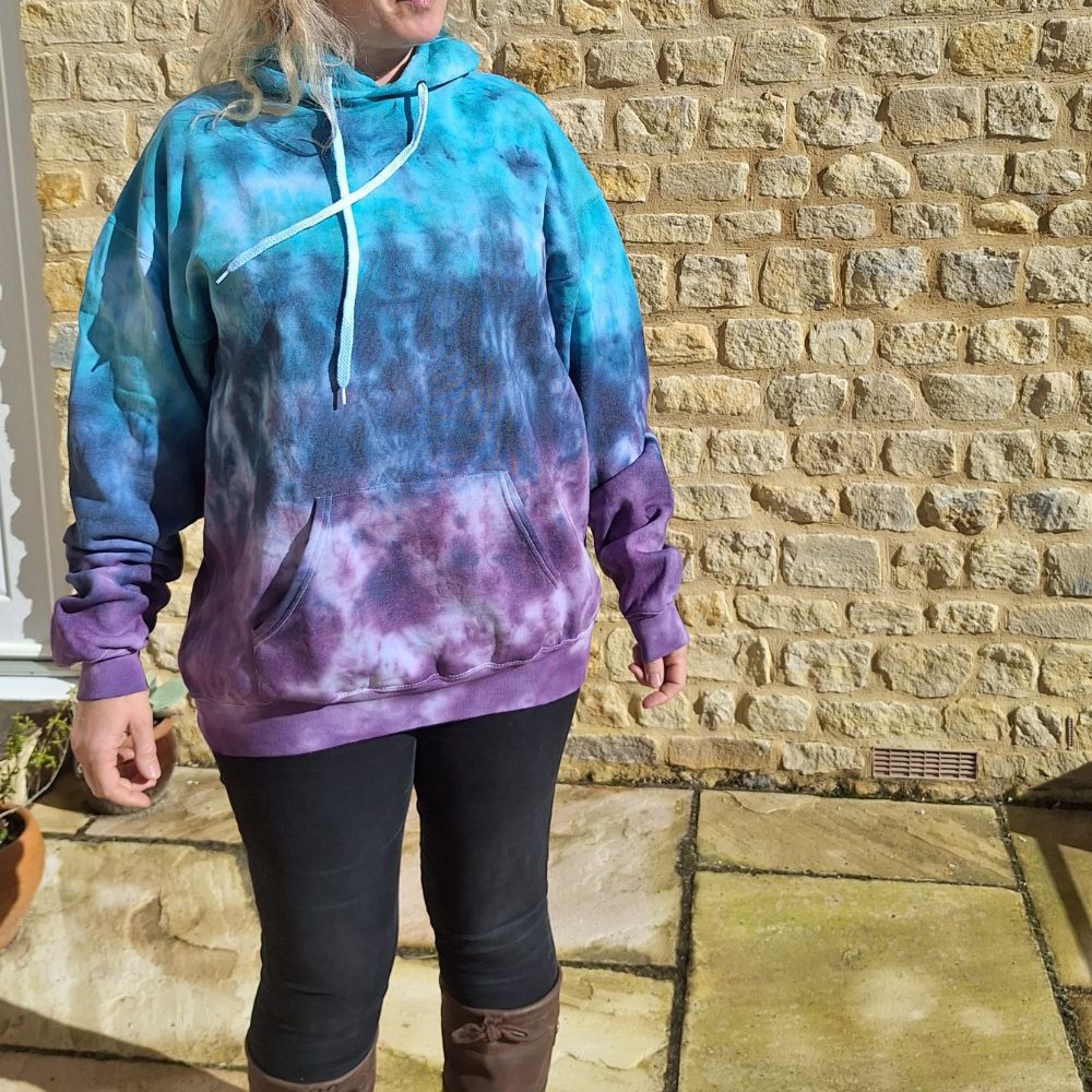 Tie Dye Hoodie Unisex Tie Dye Hoodie Beautifully Handmade UK