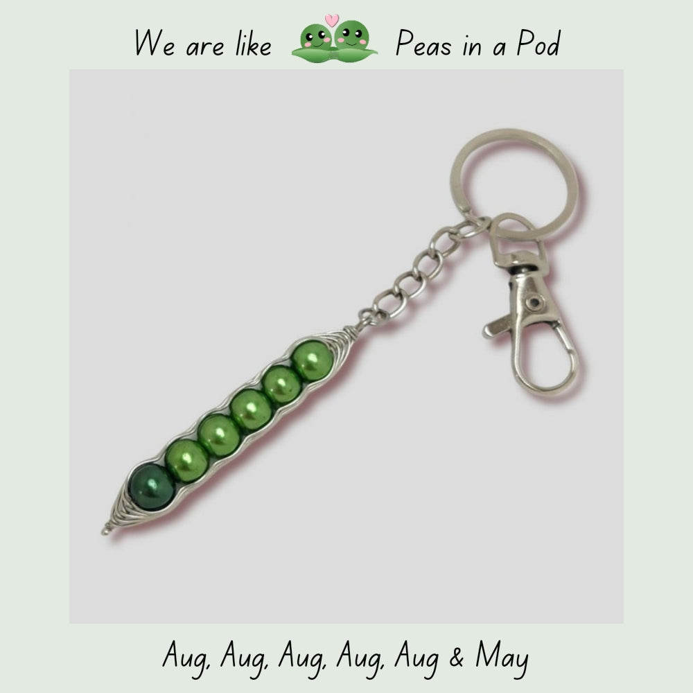 Pea on sale pod keyring