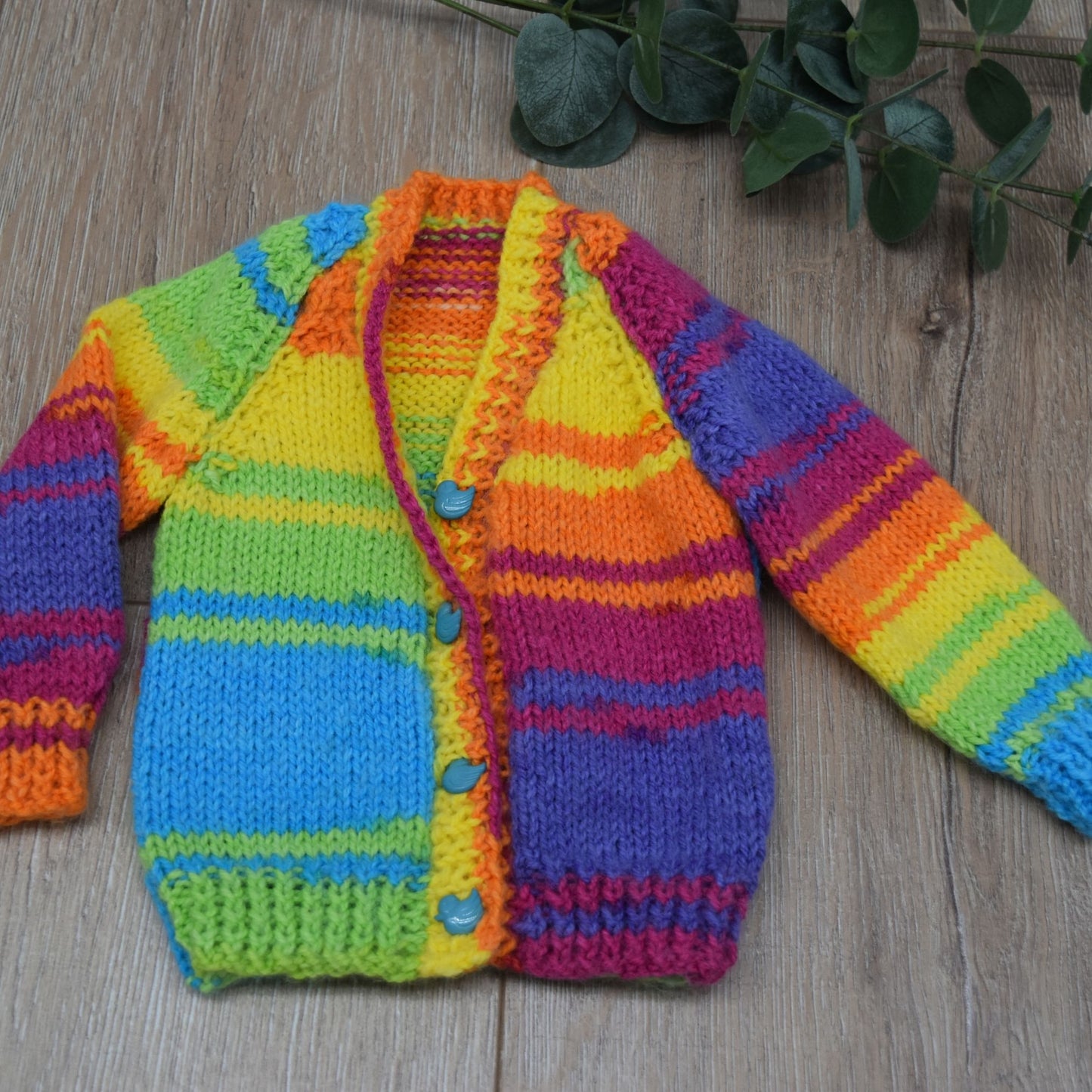 rainbow baby cardigan 