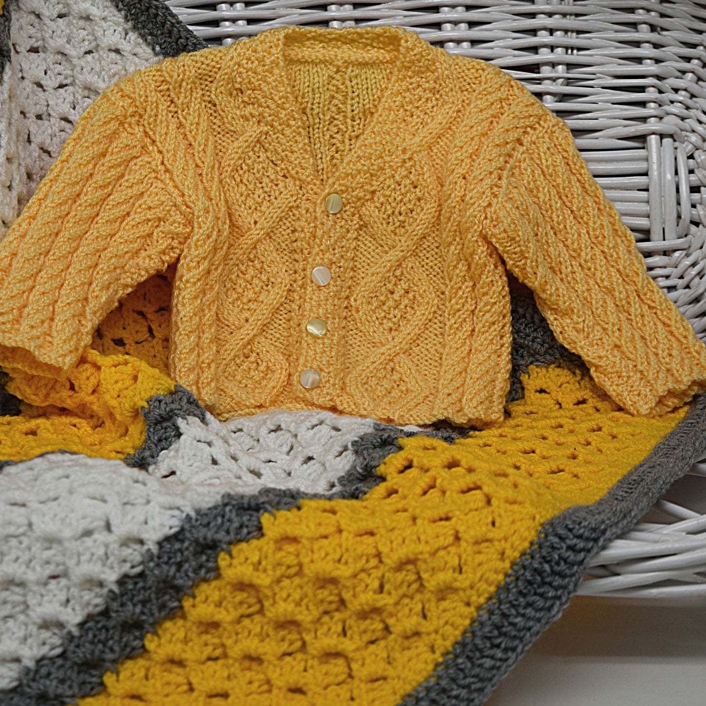 baby aran cardigan