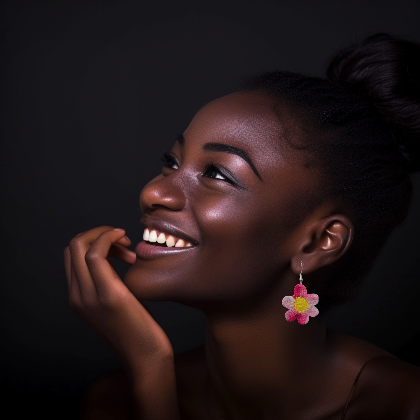 daisy dangly earrings