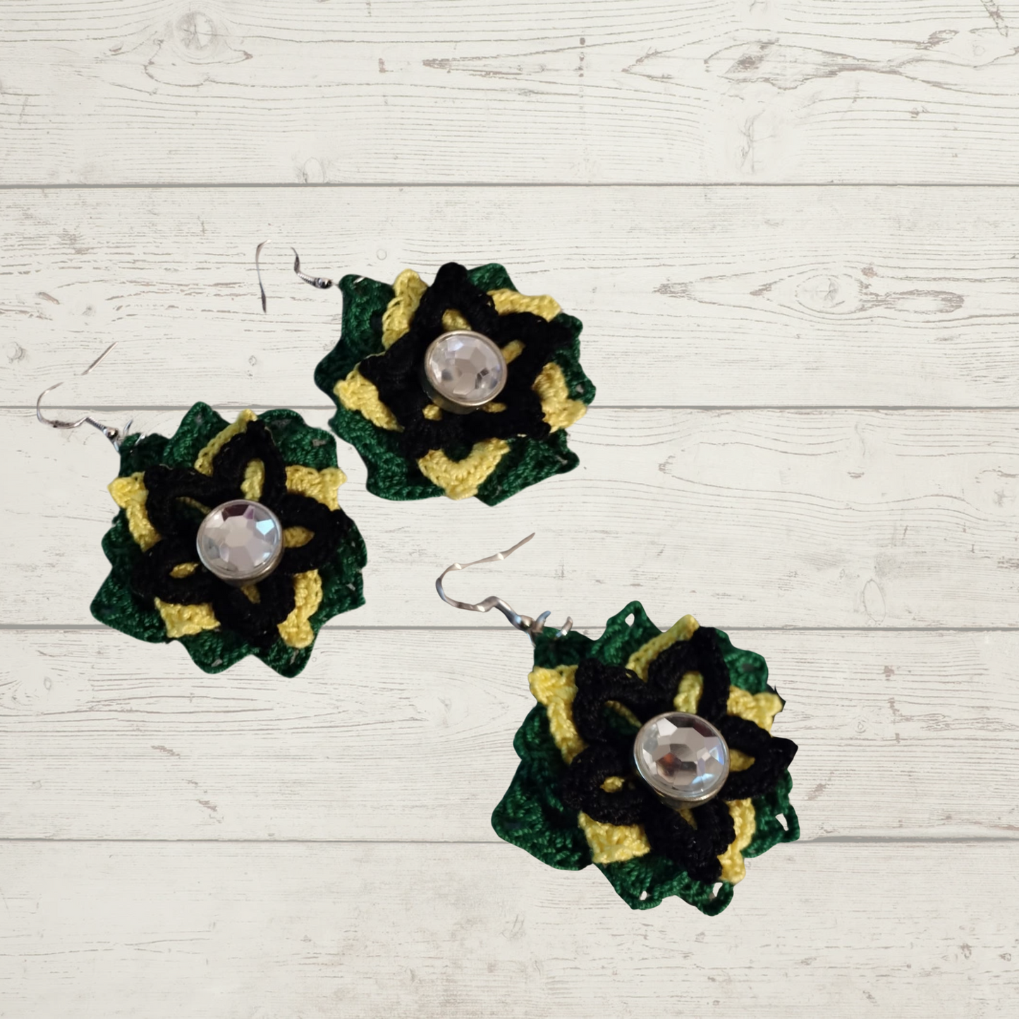 Jamaican Themed Jewellery | Crochet Jewellery Set