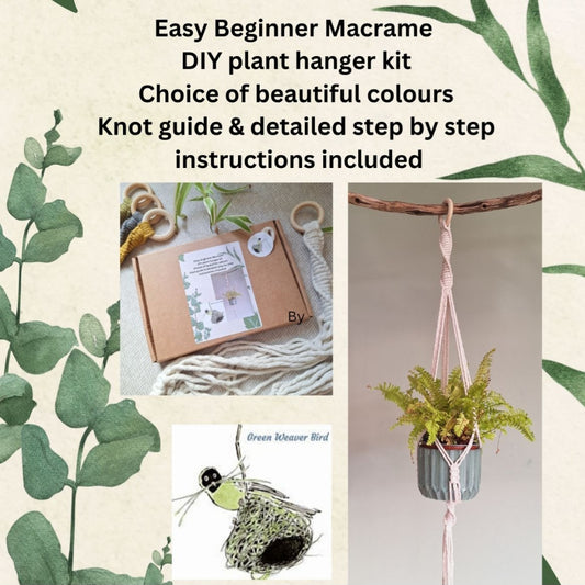 macrame plant holder kit 