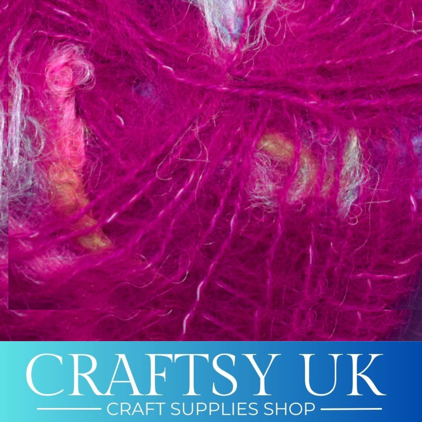 cerise mohair yarn