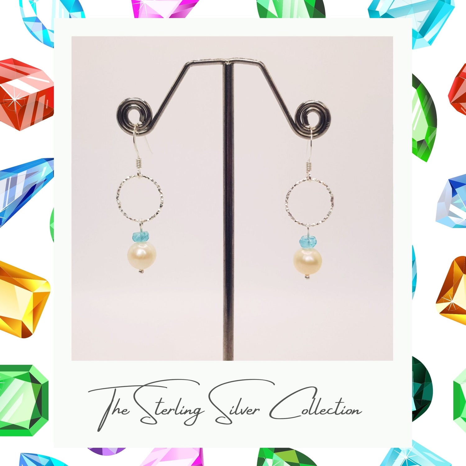 pearl dangle earrings