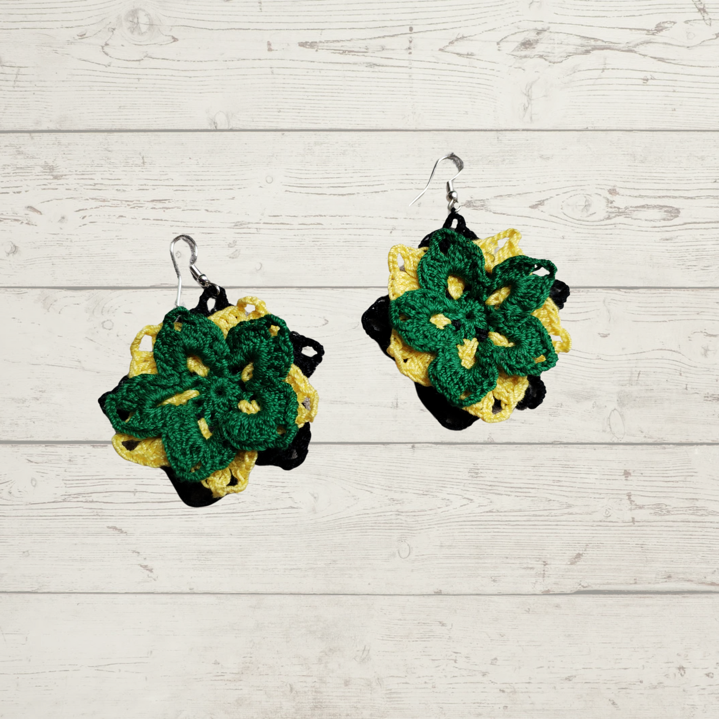 Jamaican Themed Jewellery | Crochet Jewellery Set