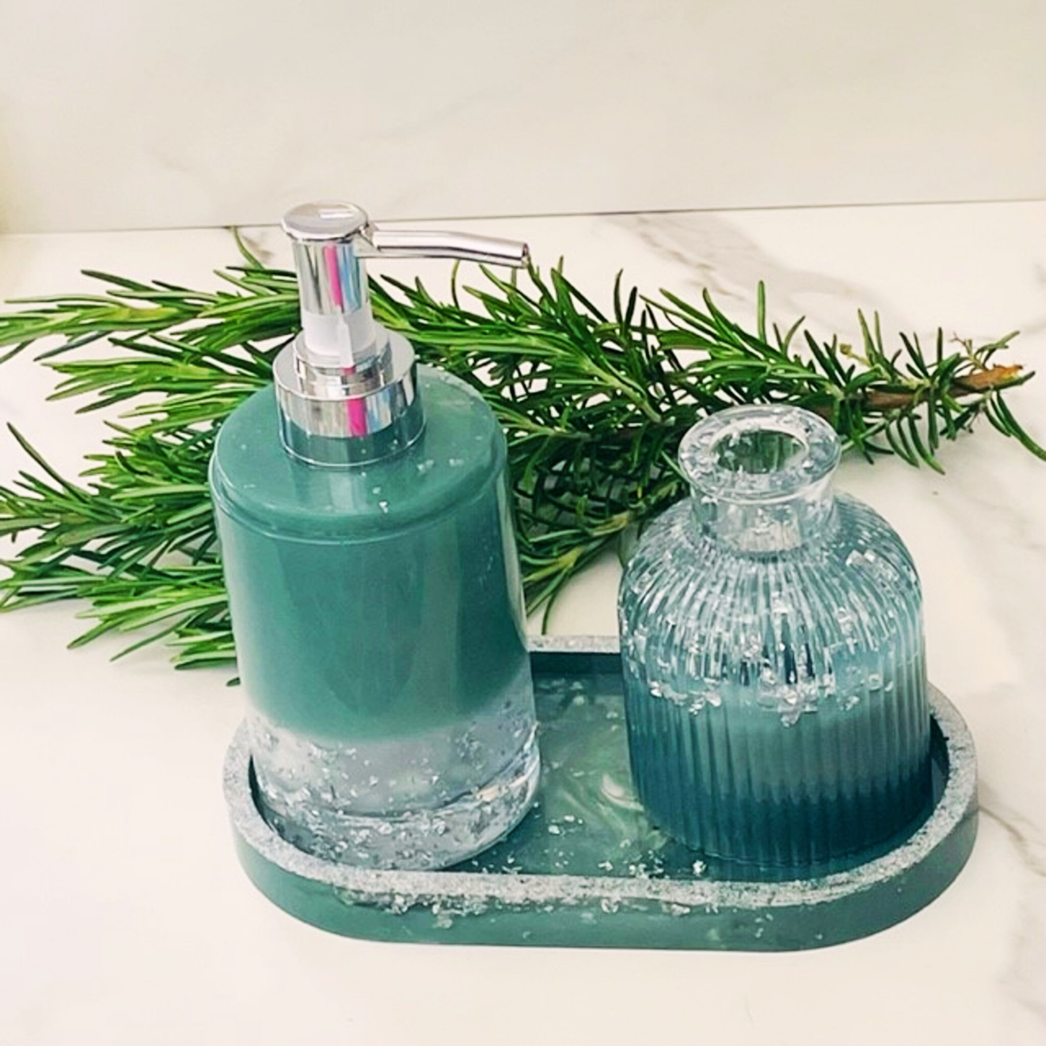 resin soap dispenser sets