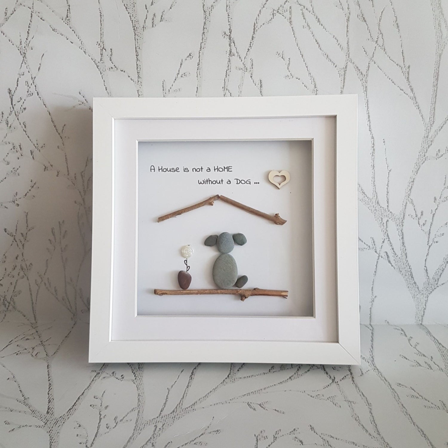 Dog Pebble Art Pebble Art Family With Dog Beautifully Handmade UK