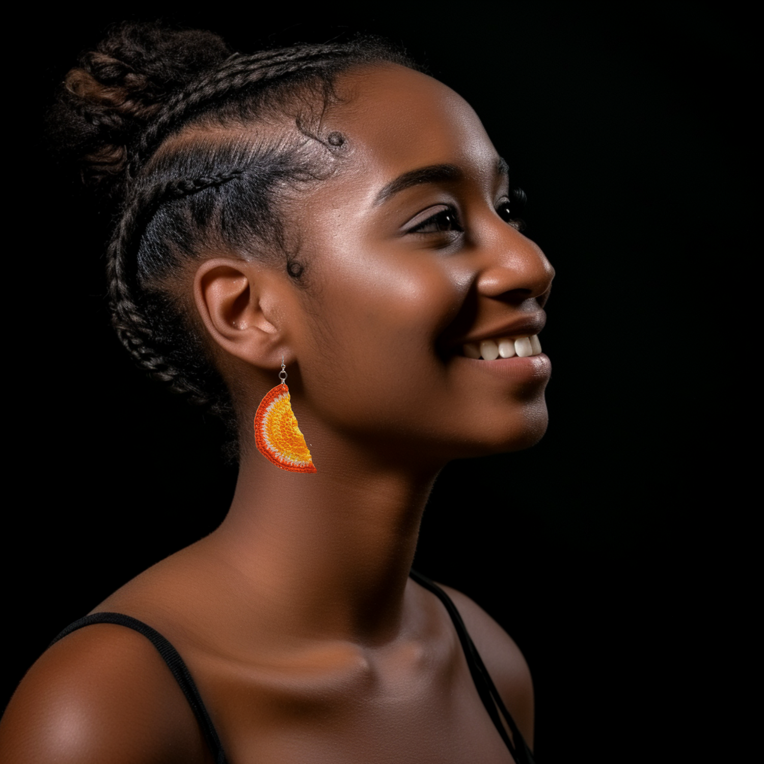 orange earrings