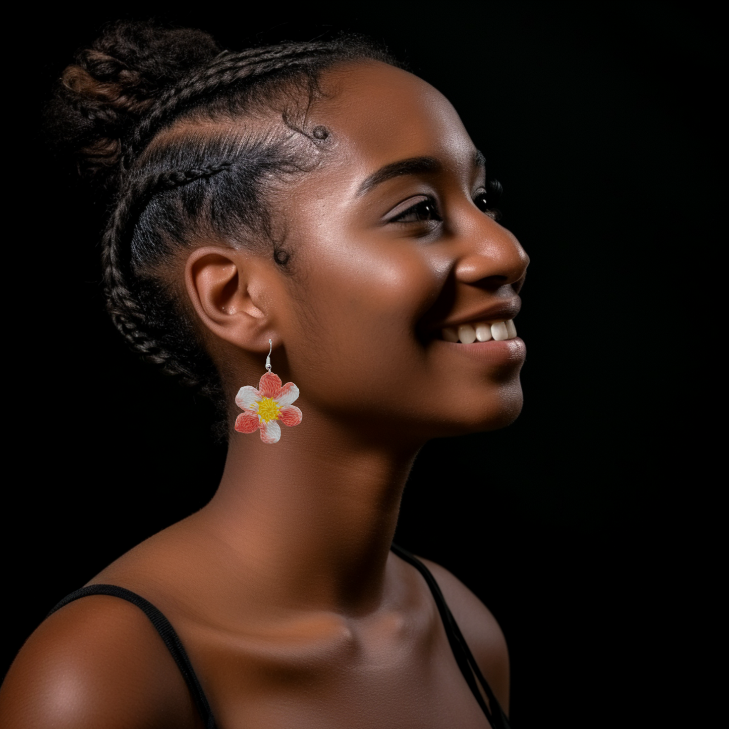 long daisy earrings