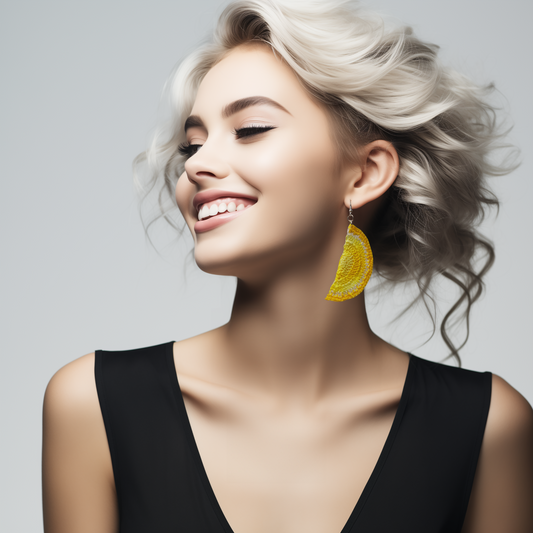 yellow earrings