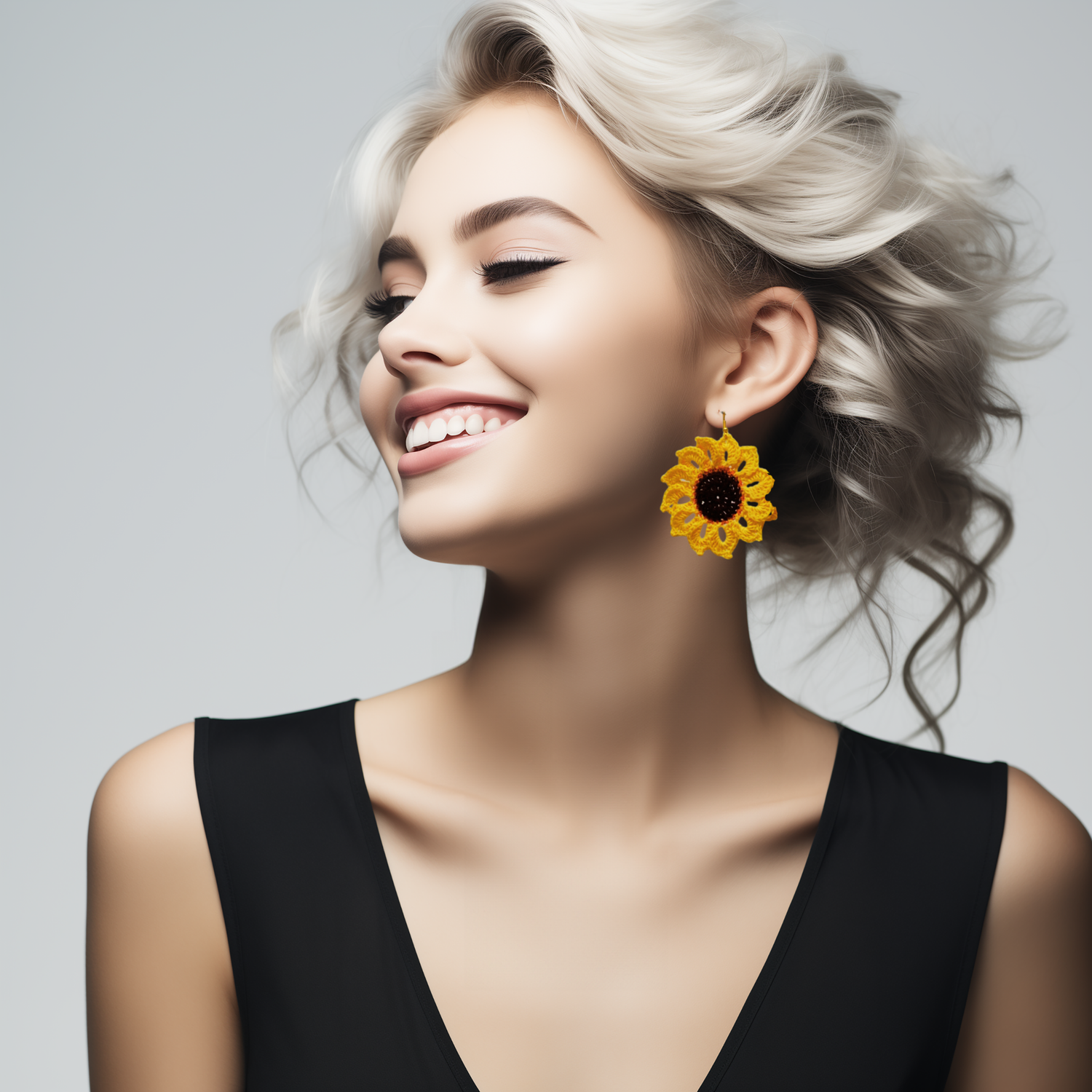 sunflower earrings