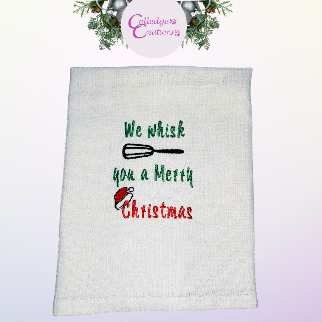 christmas tea towels