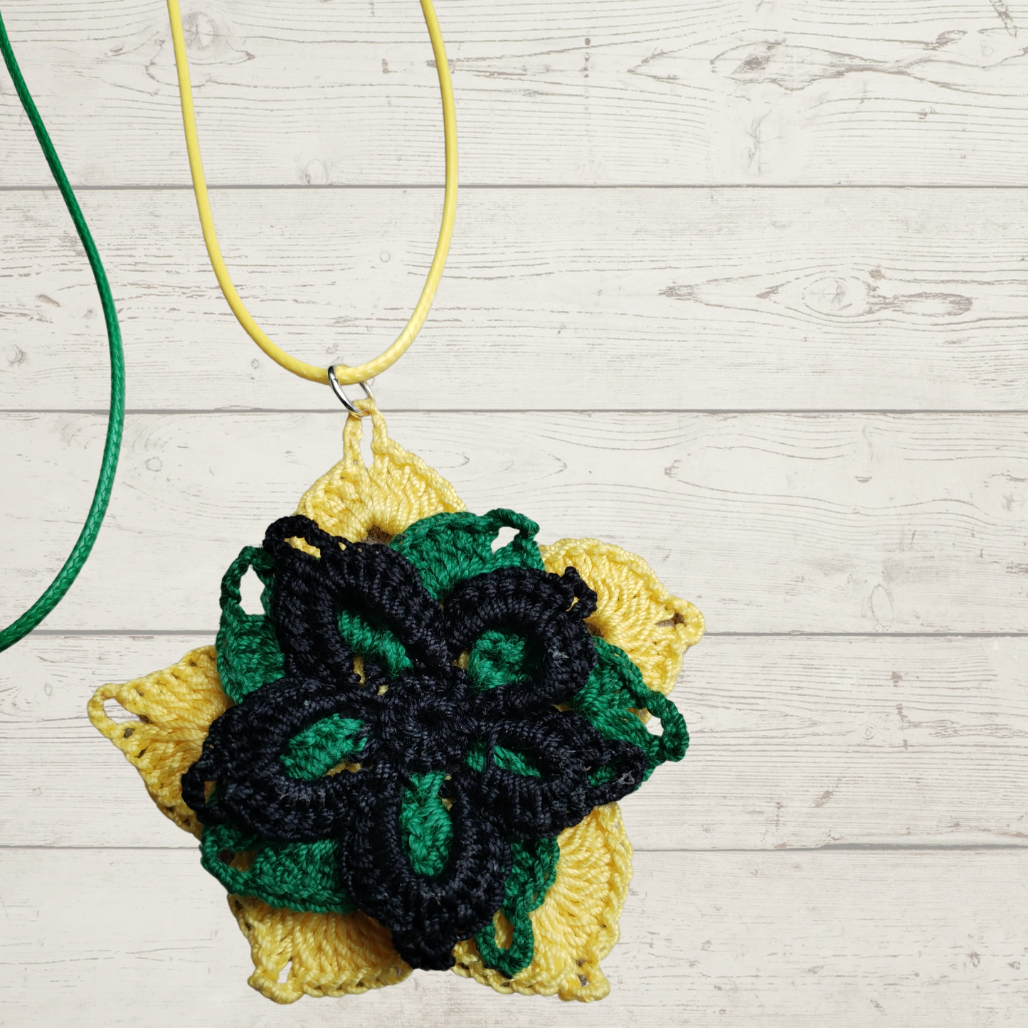 Jamaican Themed Jewellery | Crochet Jewellery Set