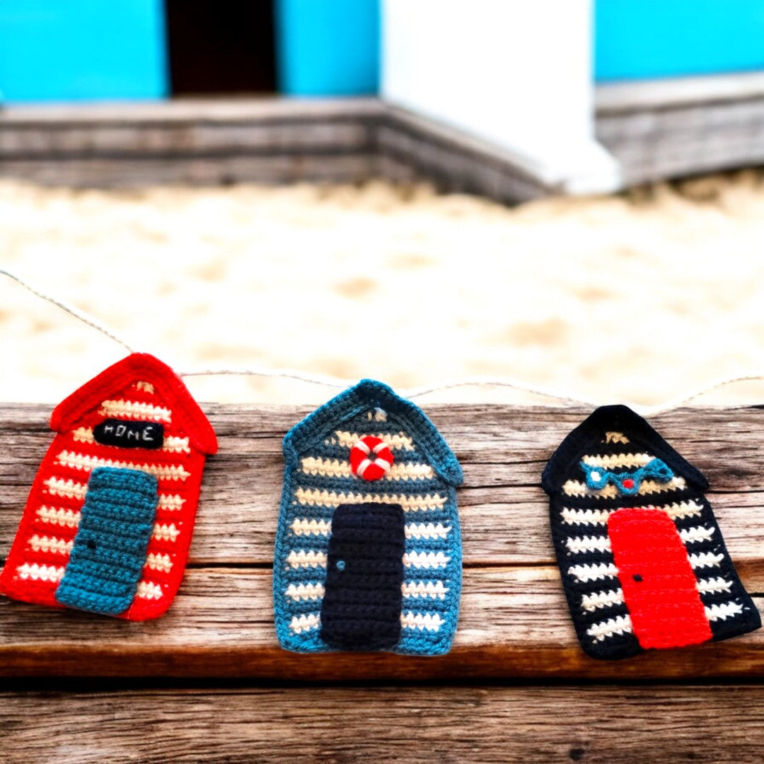 beach hut bunting