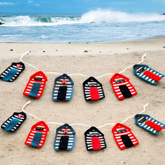 beach hut bunting