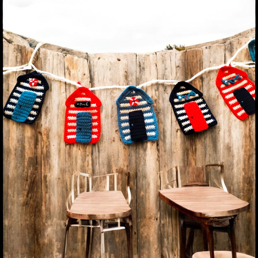 beach hut bunting