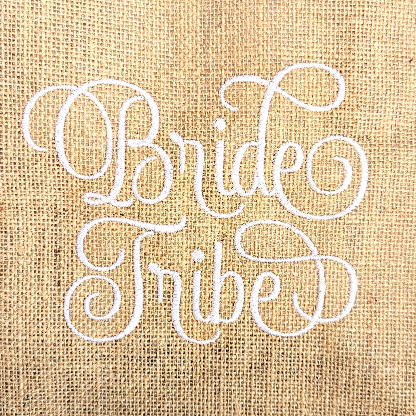 personalised jute wedding bag 