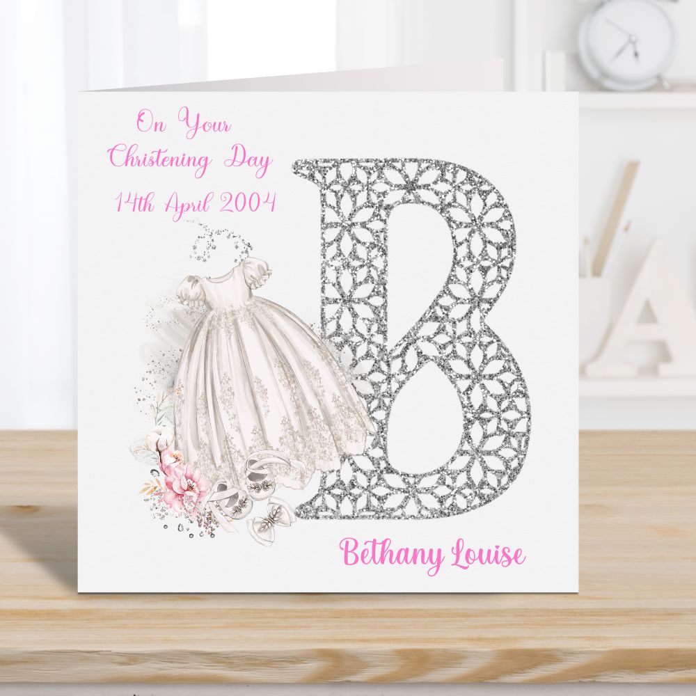 Christening Cards Personalised | Christening Day Cards