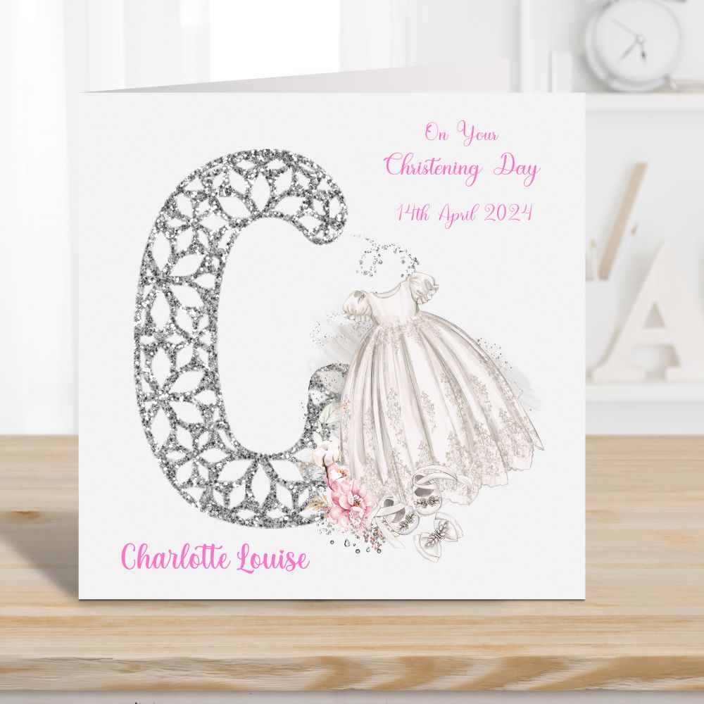 Christening Cards Personalised | Christening Day Cards