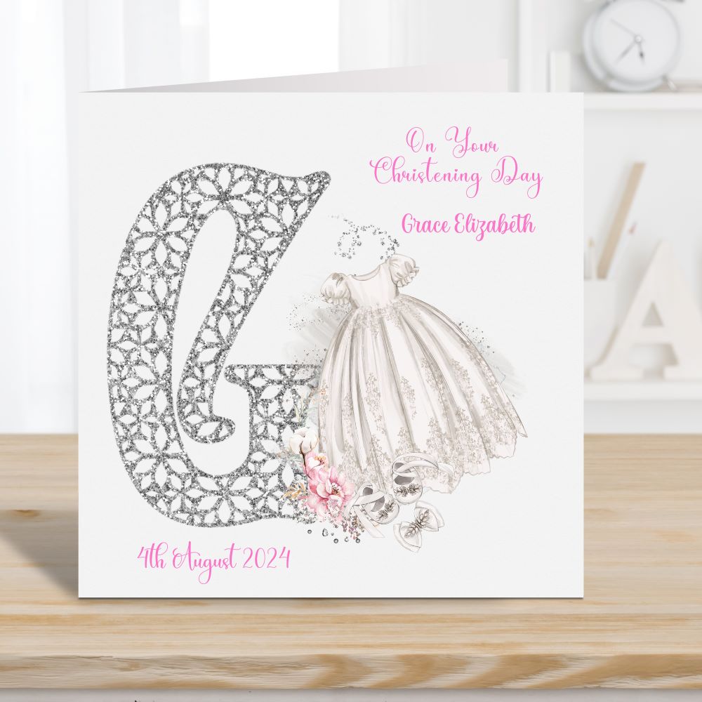 Christening Cards Personalised | Christening Day Cards