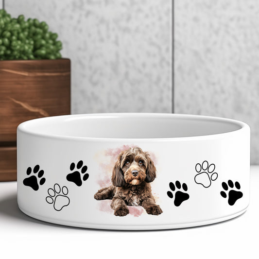 chocolate-cockapoo-dog-bowl