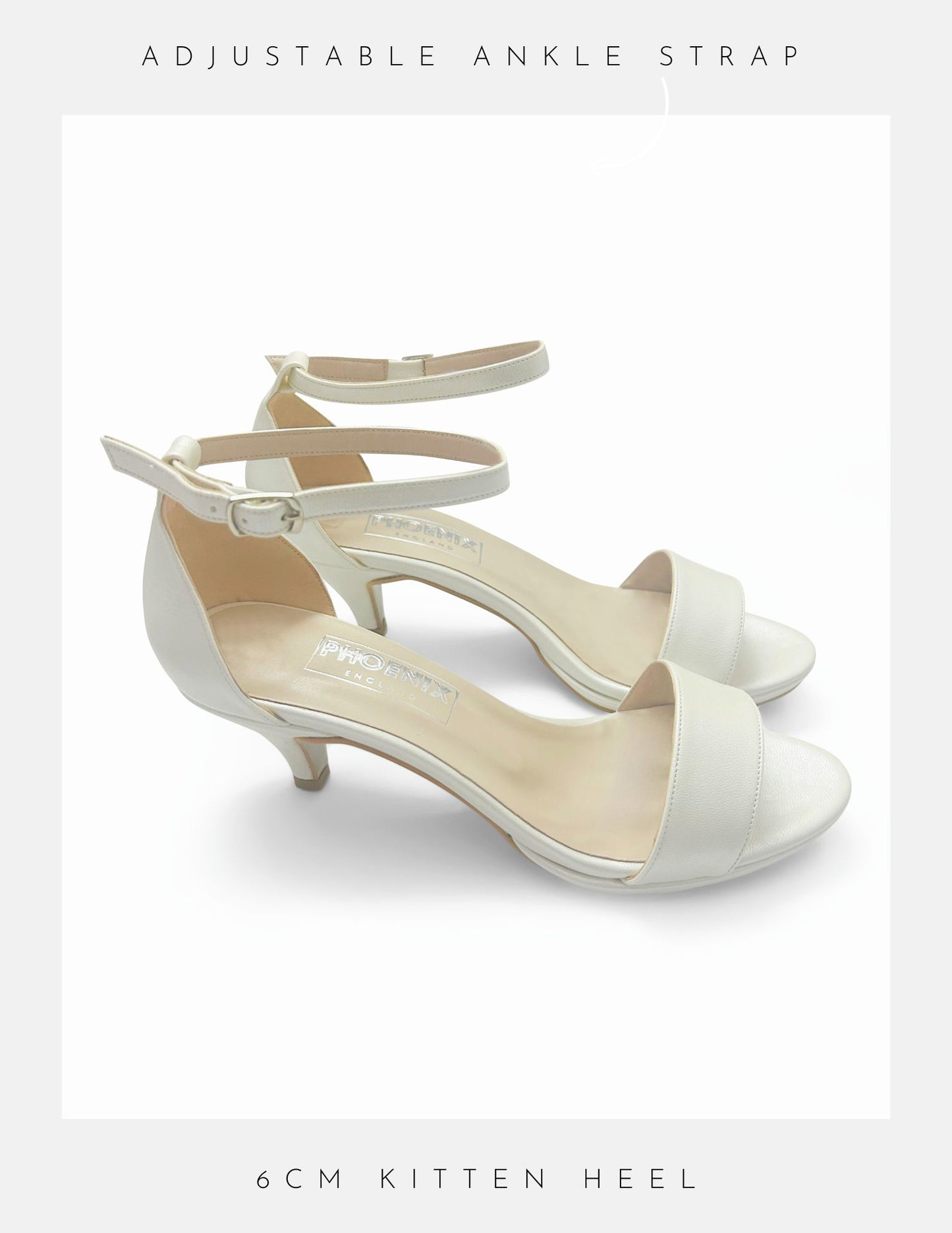 Elegance Plain Kitten Heel Wedding Shoes 2