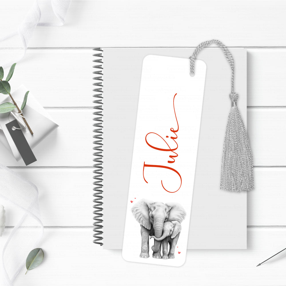 personalised-elephant-bookmark