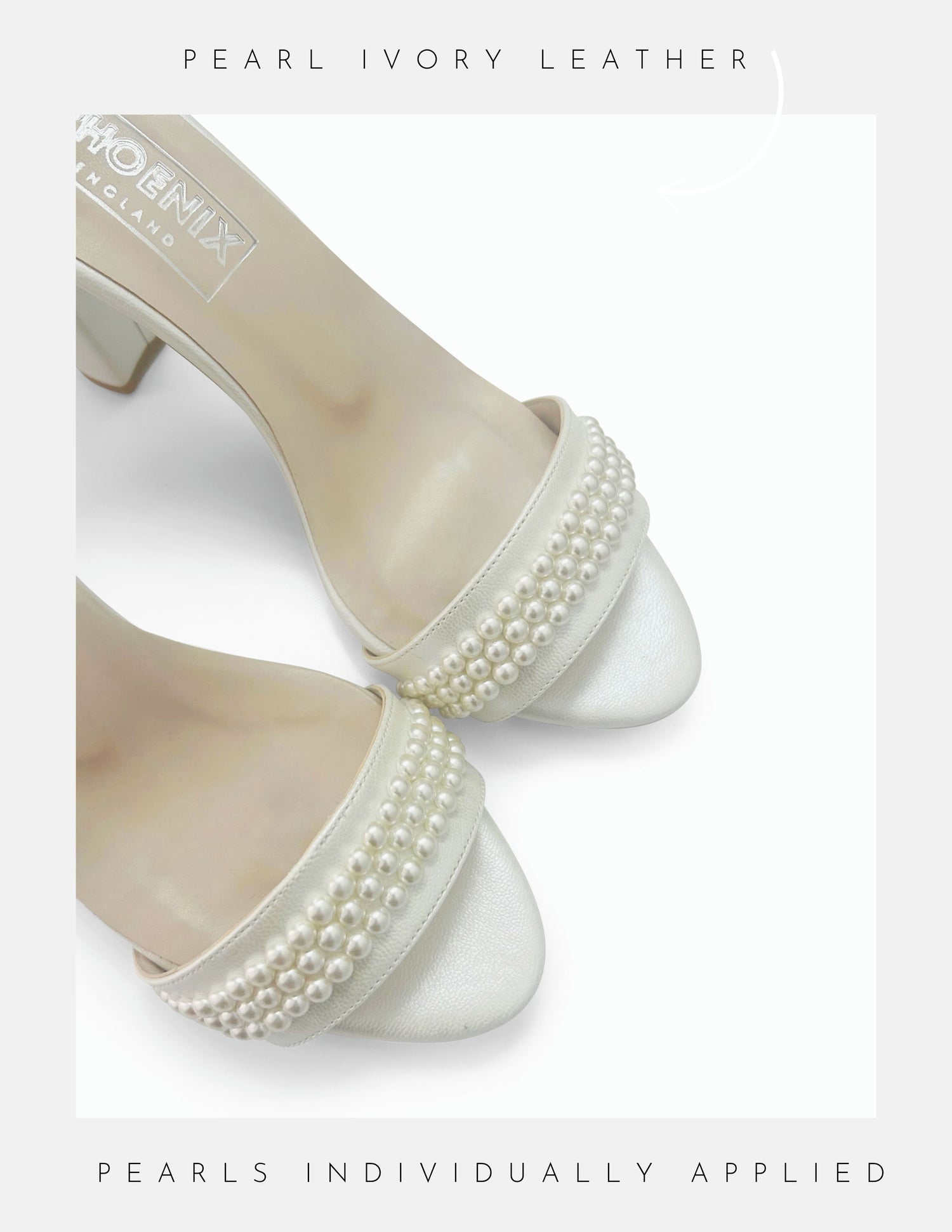 Evangeline Pearl Block Heel Bridal Shoes 3