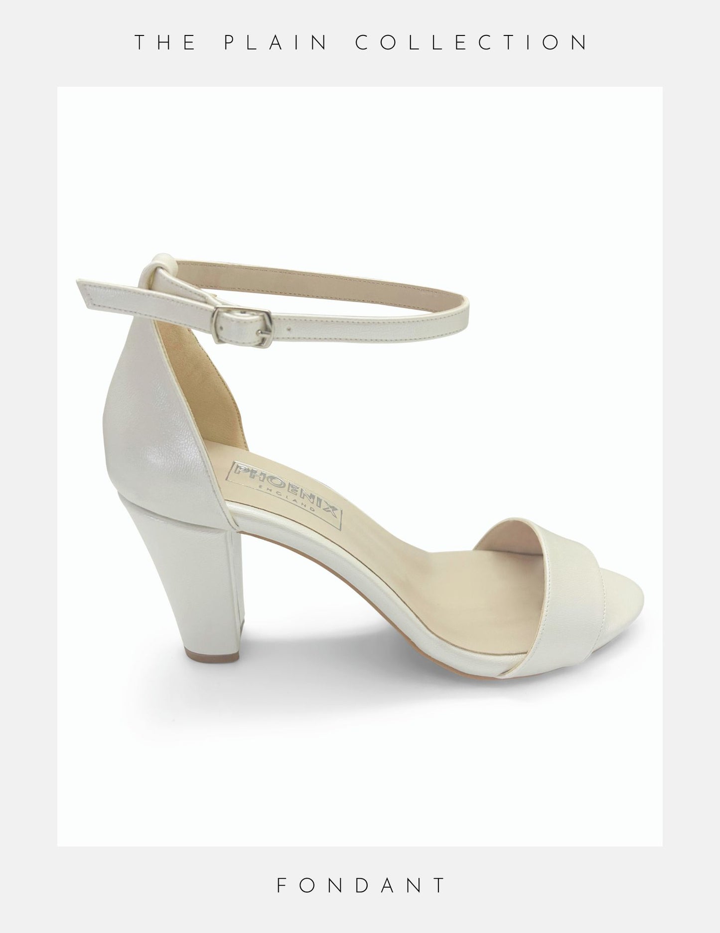 Fondant High Block Heel Wedding Shoes