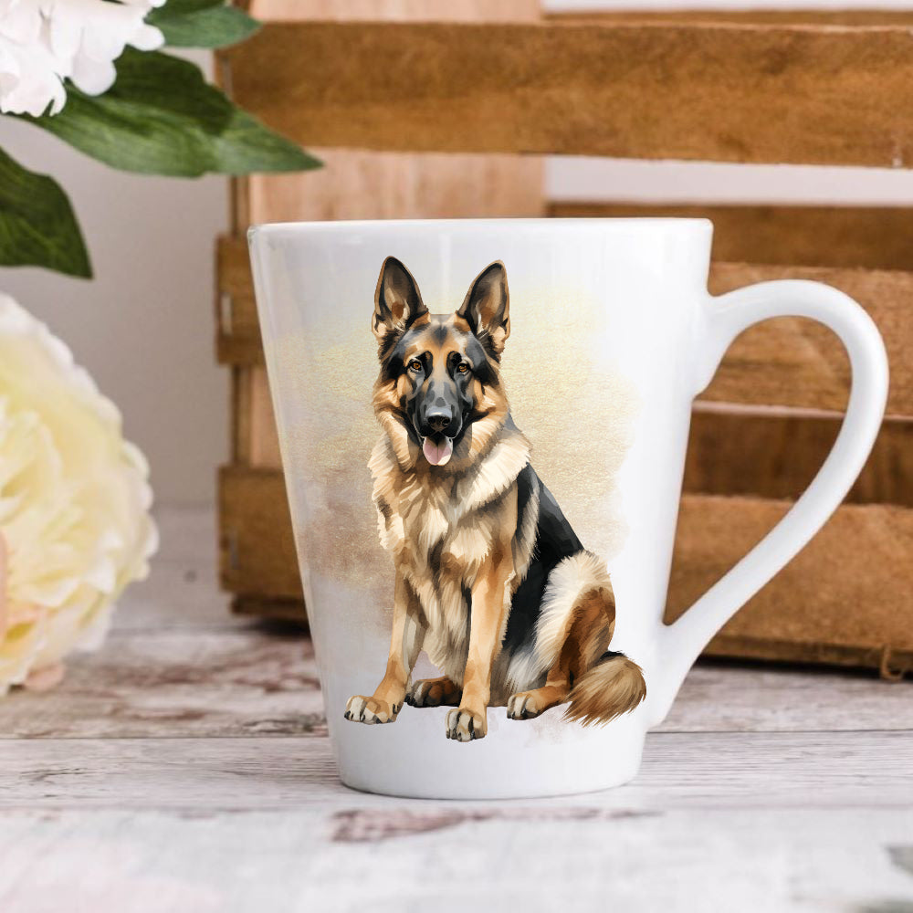 German Shepherd Lovers Gifts | German Shepherd Latte Coffee Mugs ...