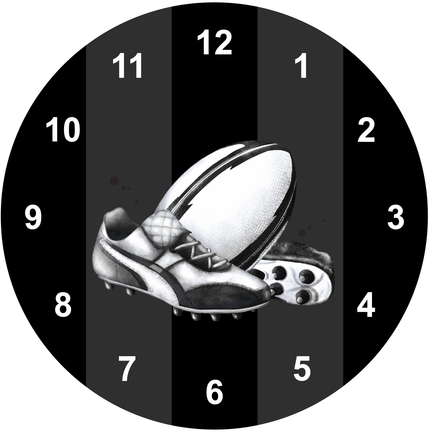 Rugby Clock | Sports Clock (20cm)