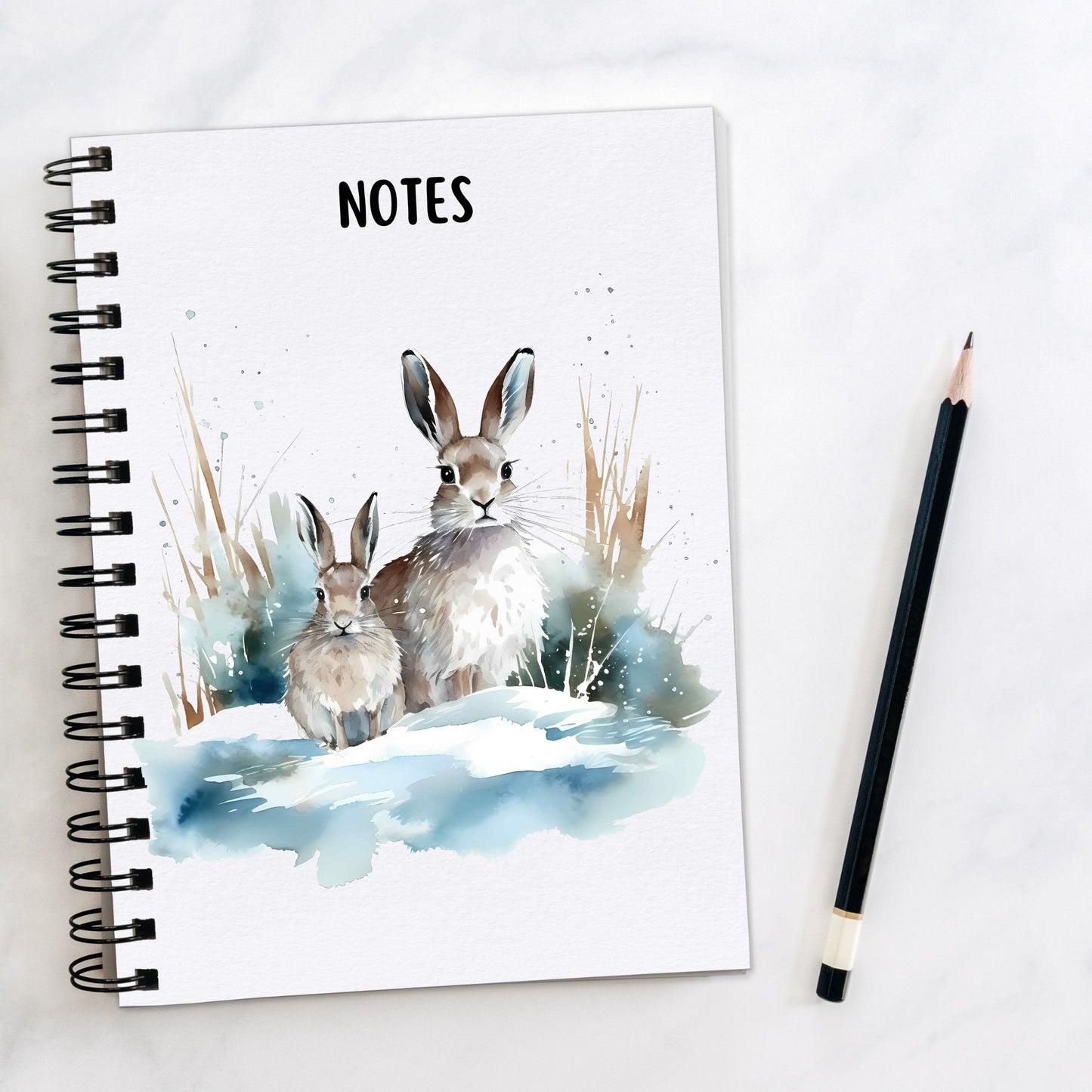 Winter Hare Notebooks | Winter Hare Themed Gifts