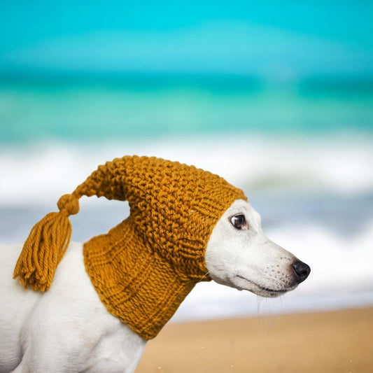 Knitted Dog Balaclava | Handmade Dog Snoods