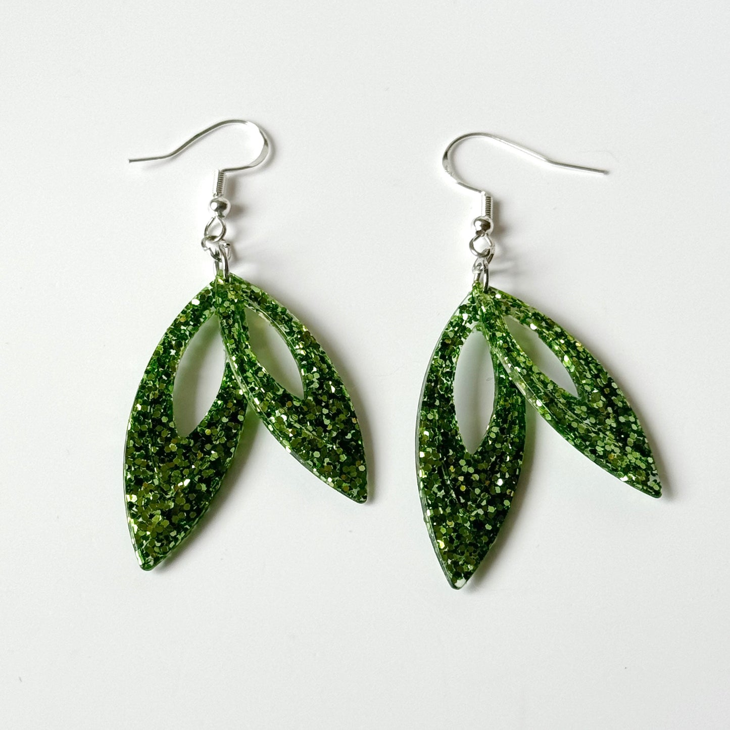 teardrop resin earrings