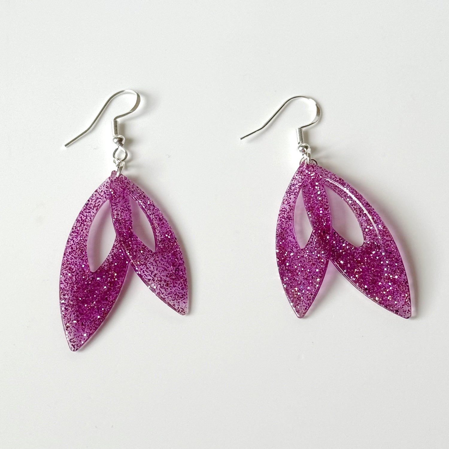 teardrop resin earrings