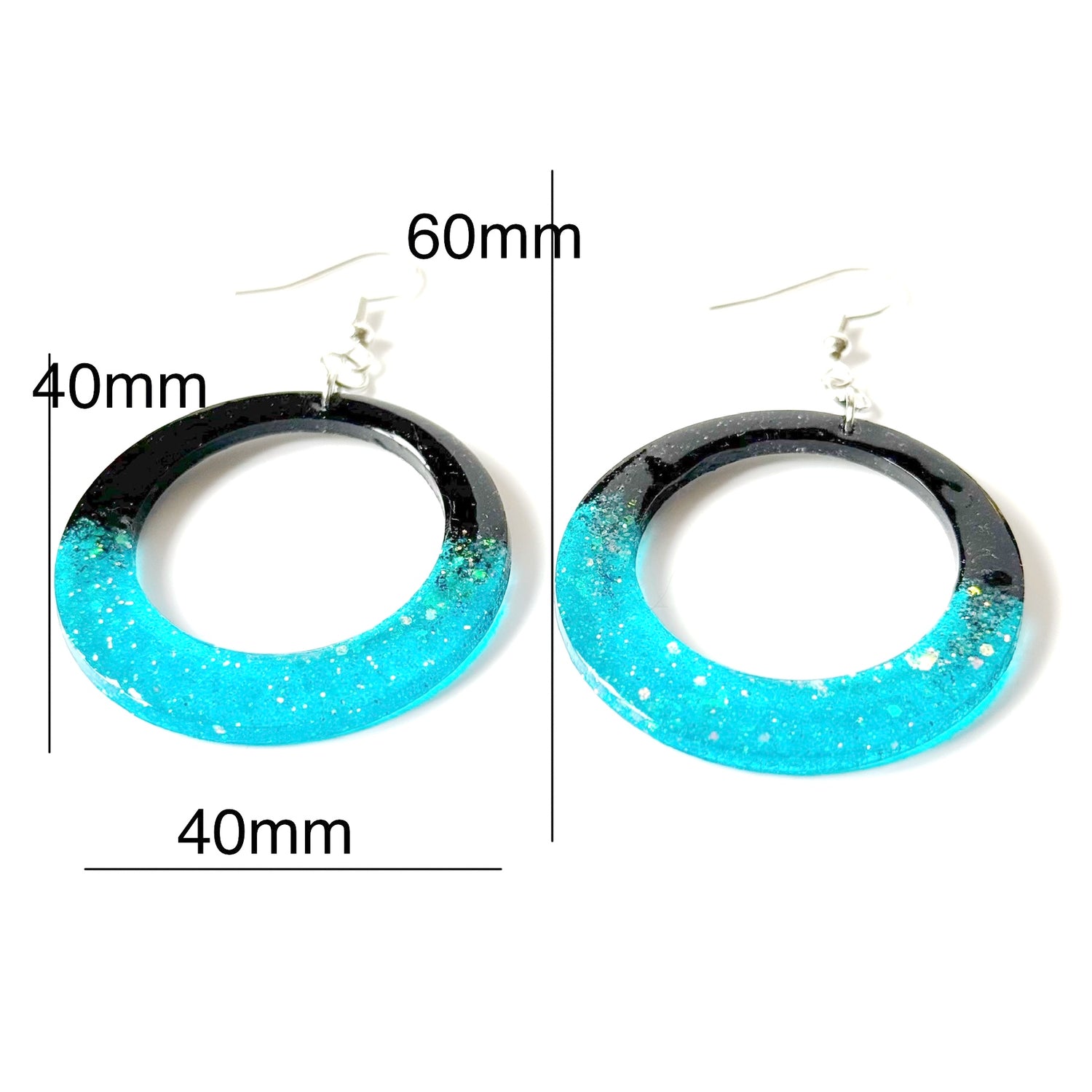 modern resin earrings