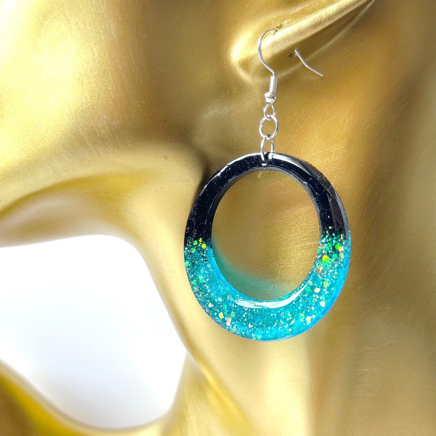 modern resin earrings