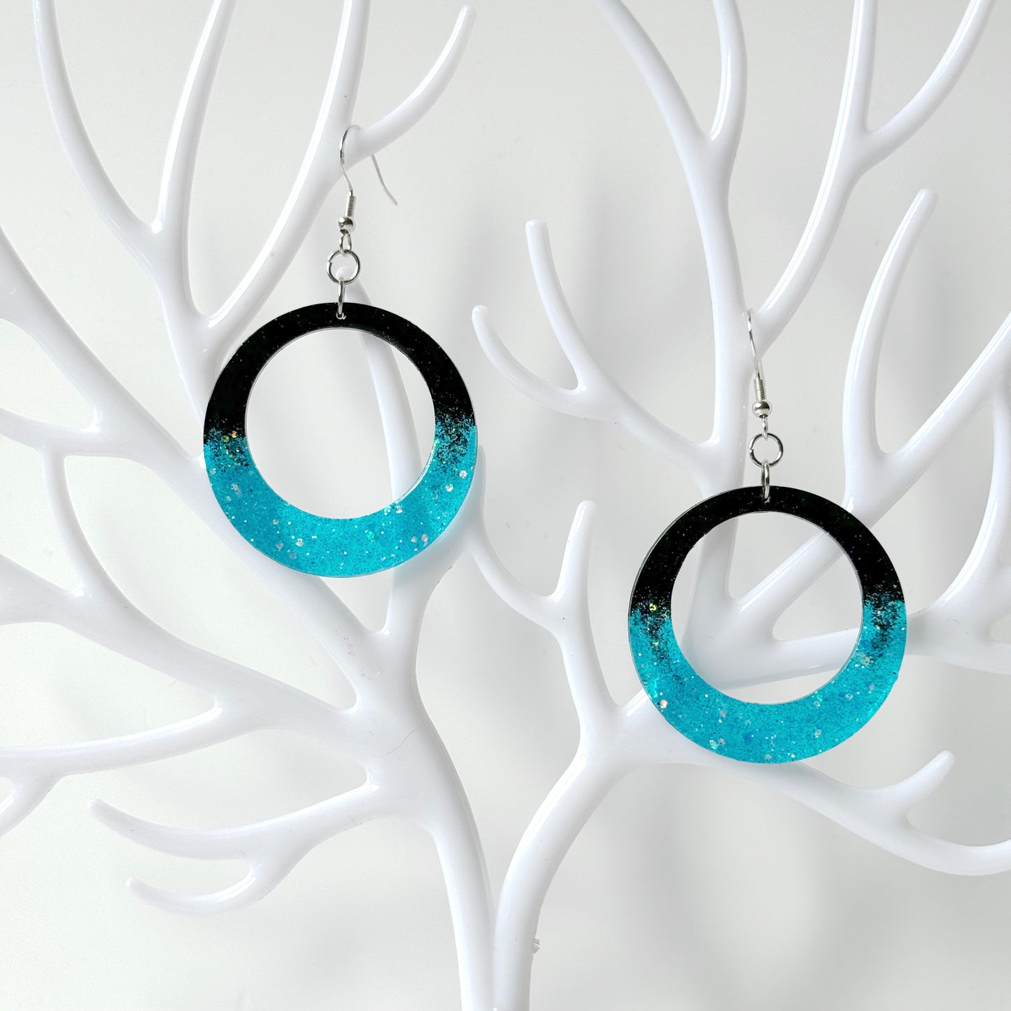 modern resin earrings