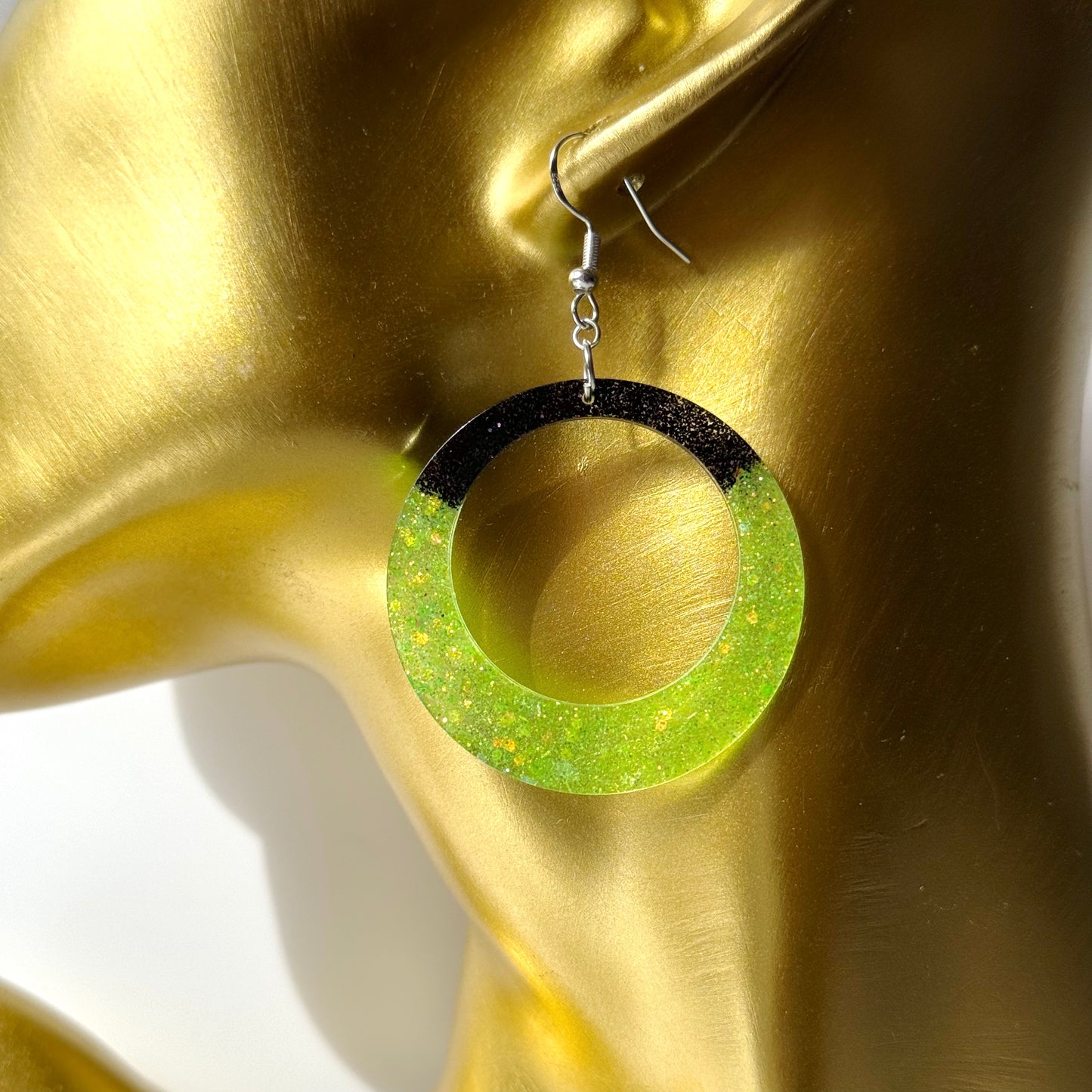 modern resin earrings