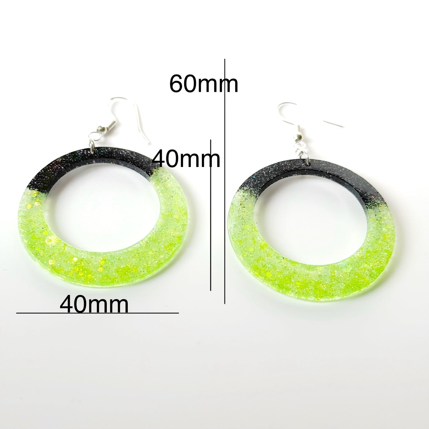 modern resin earrings