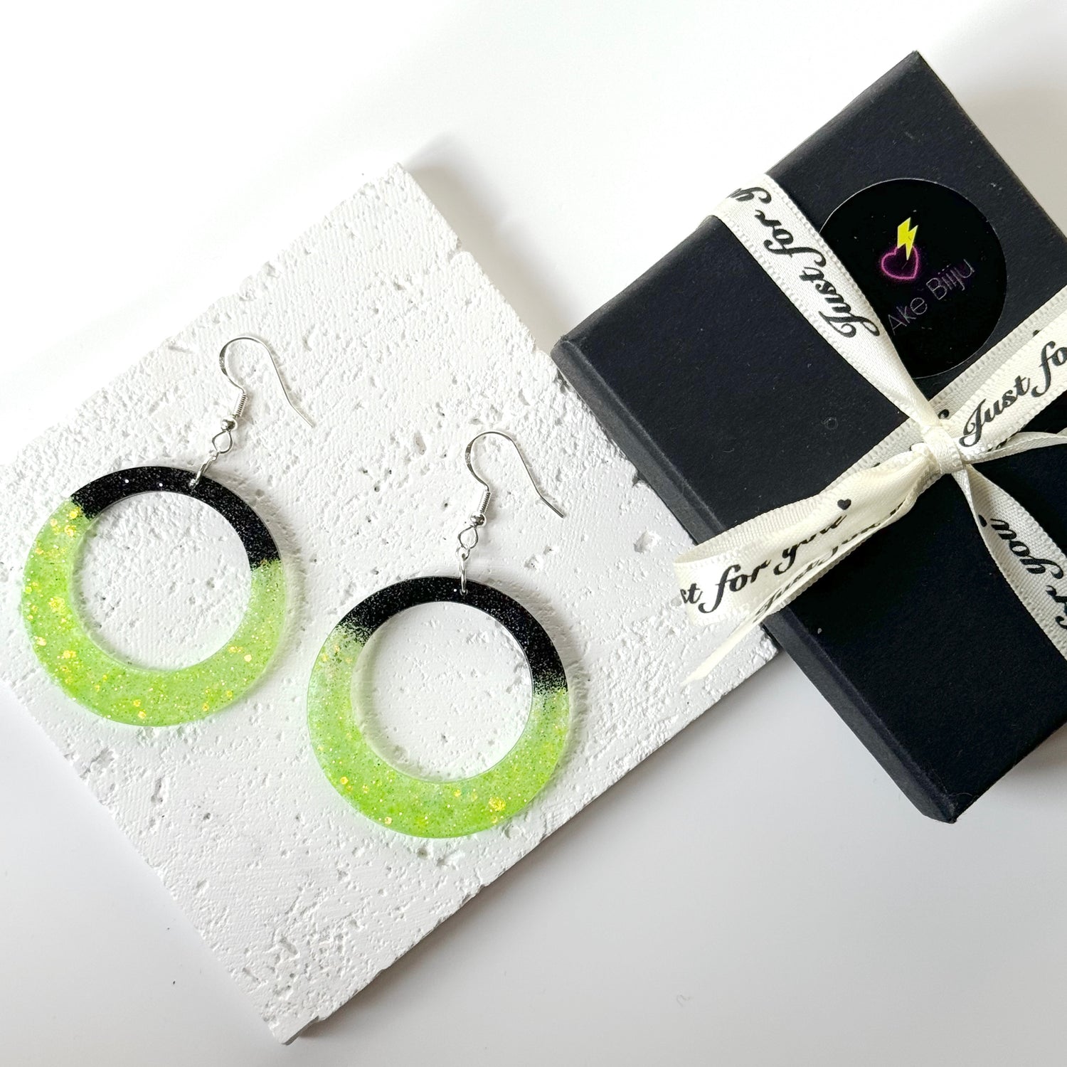 modern resin earrings