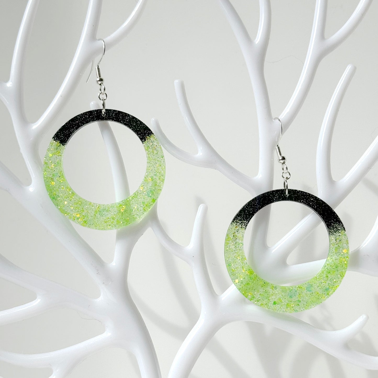 modern resin earrings