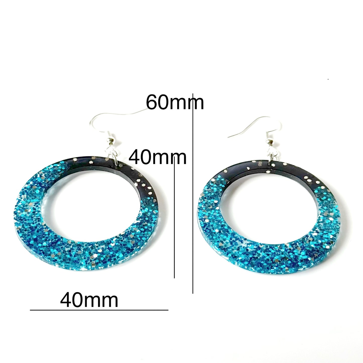 modern resin earrings