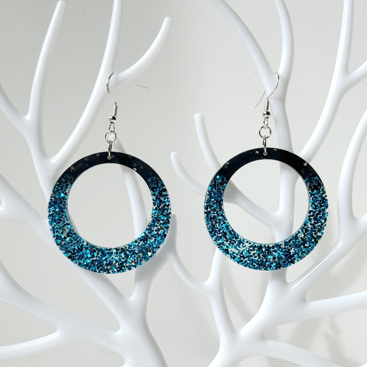 modern resin earrings