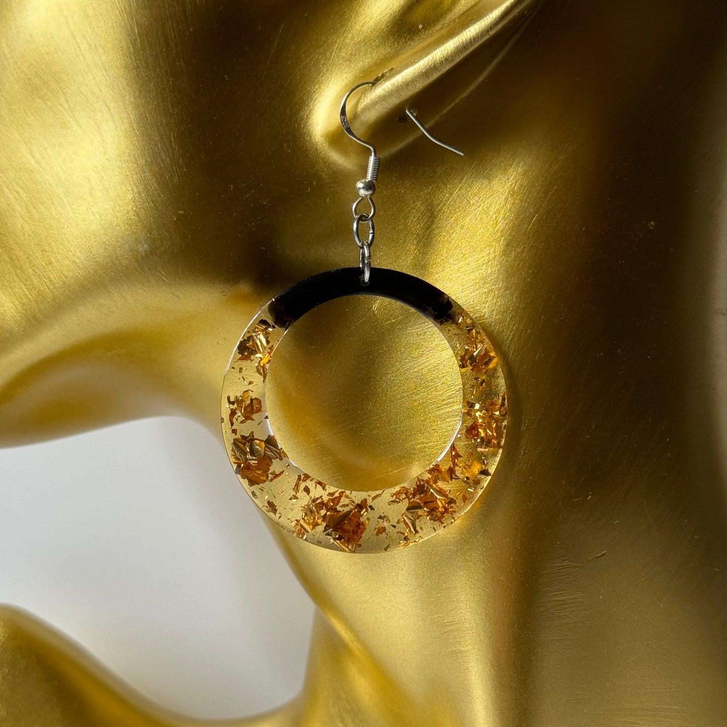 modern resin earrings