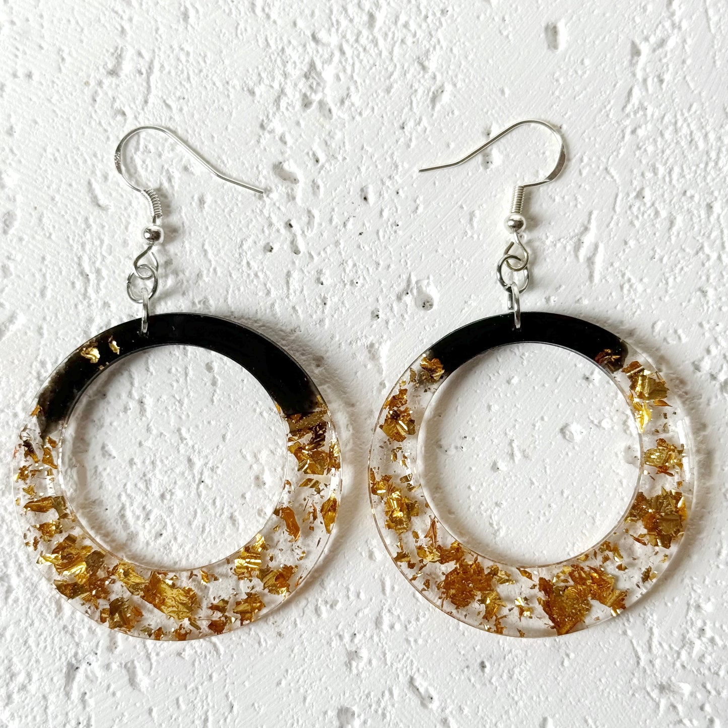 modern resin earrings