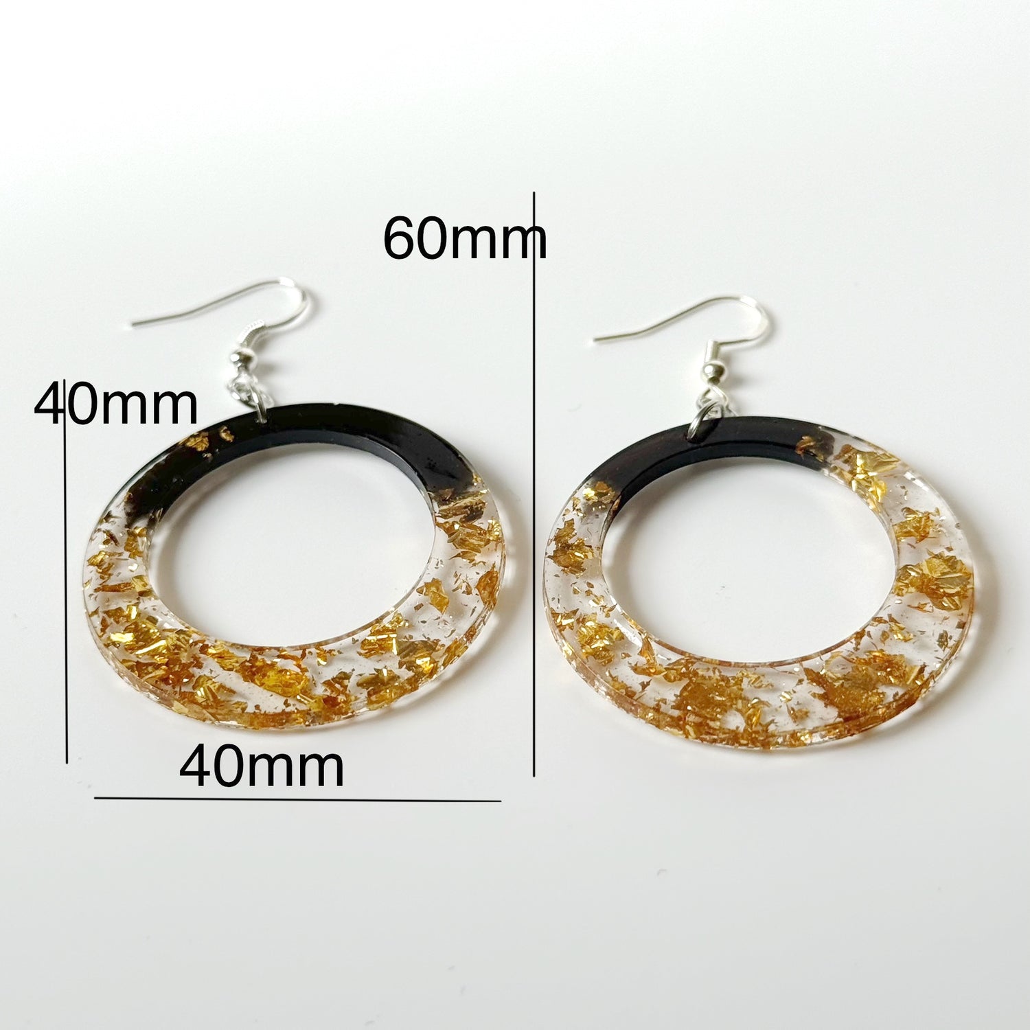 modern resin earrings