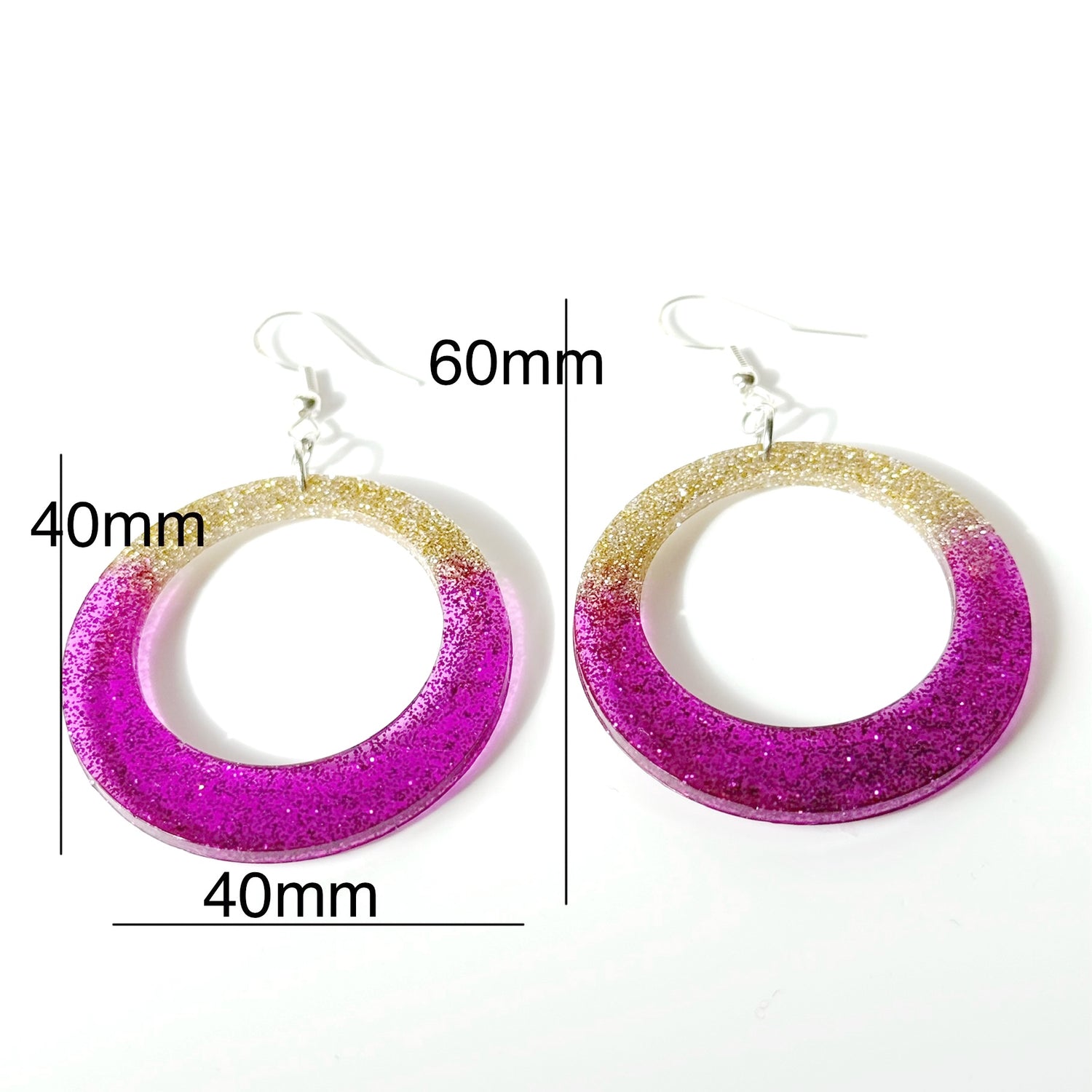 modern resin earrings